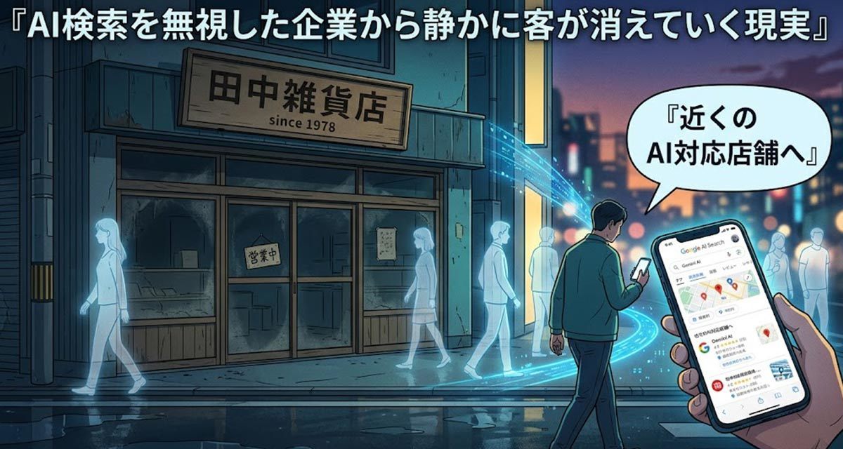 SEO3位でも客が消える？AI検索時代の集客術