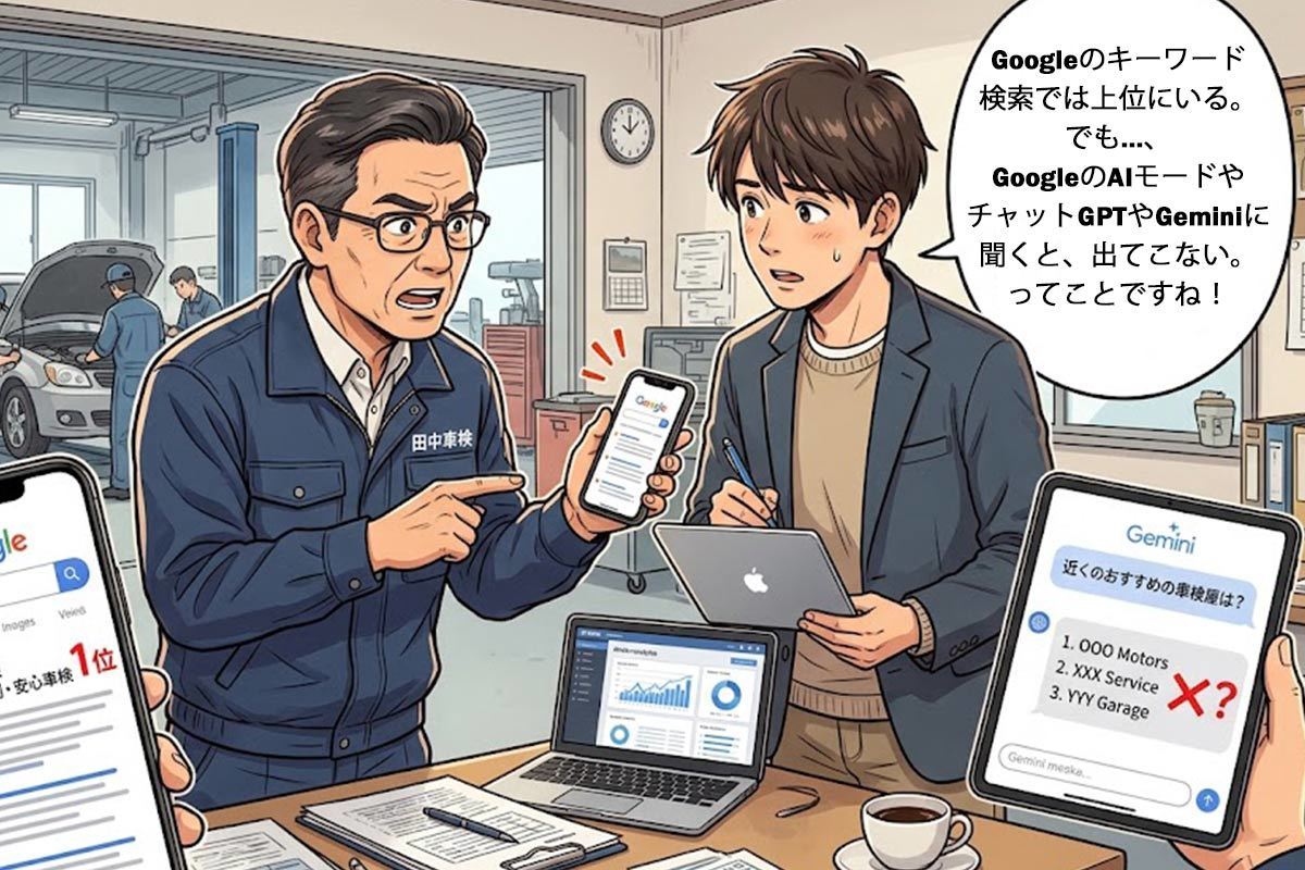 AIに聞いてもウチの会社が出て来ない！検索上位なのに何故？