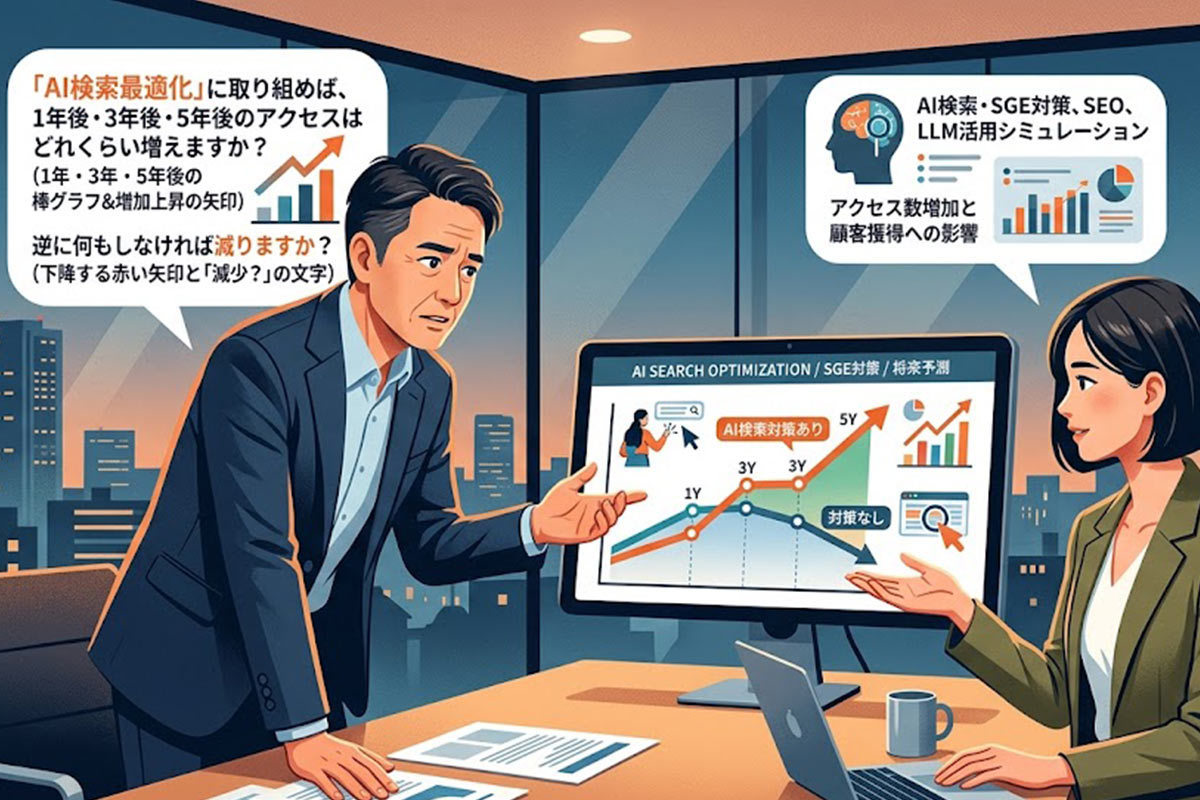 AI検索最適化とは？5年後にアクセスが2倍になる会社・半減する会社の違い