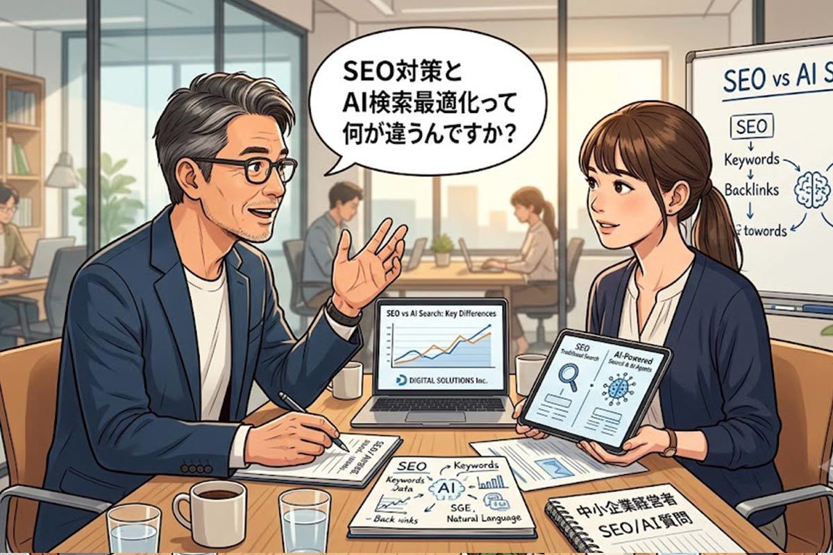 SEO対策だけでは選ばれない？AI時代のホームページ戦略