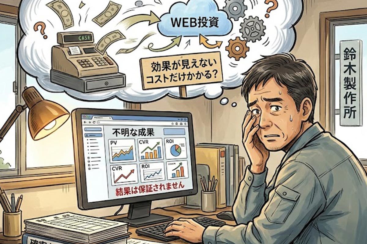 結果が保証されない Webに力を入れるのが怖い