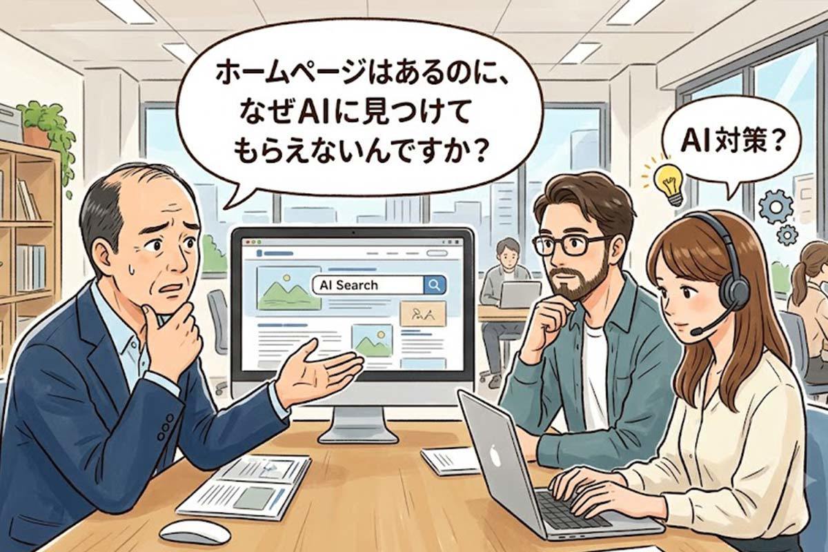ホームページがあるのにAI検索でに選ばれない理由とは