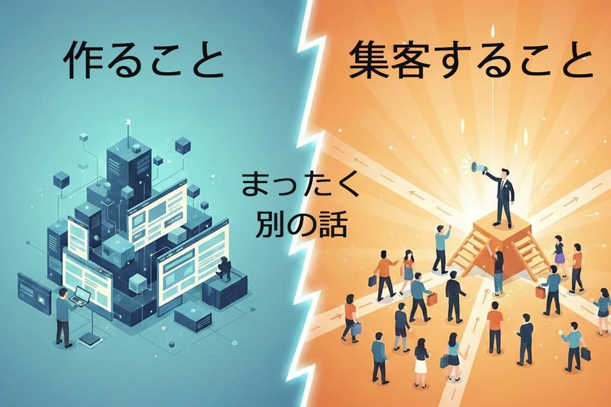 ホームページって作れば勝手に集客してくれるもんじゃないの？