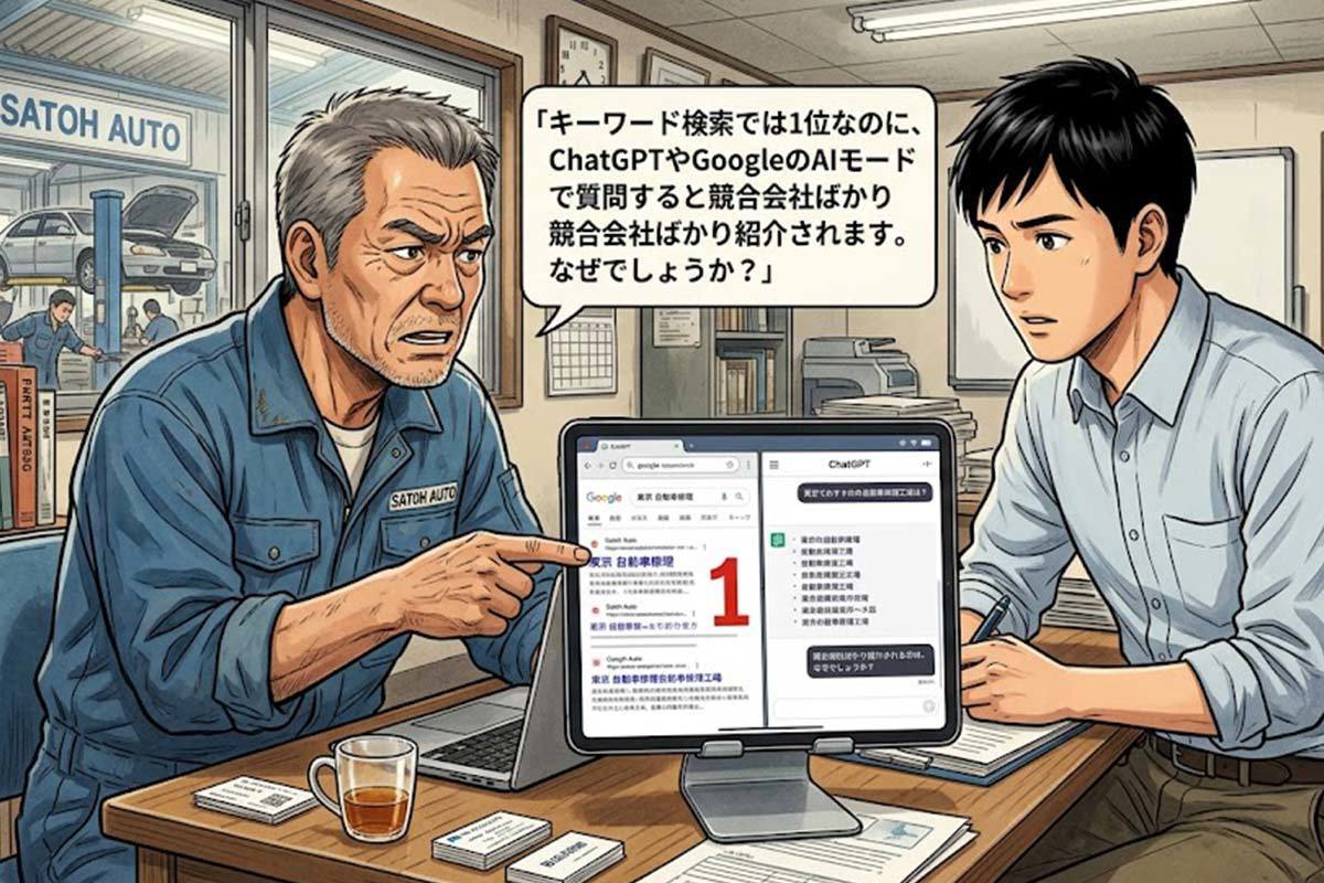 AI検索でライバル会社が推薦され、自社が推薦されない理由とは？