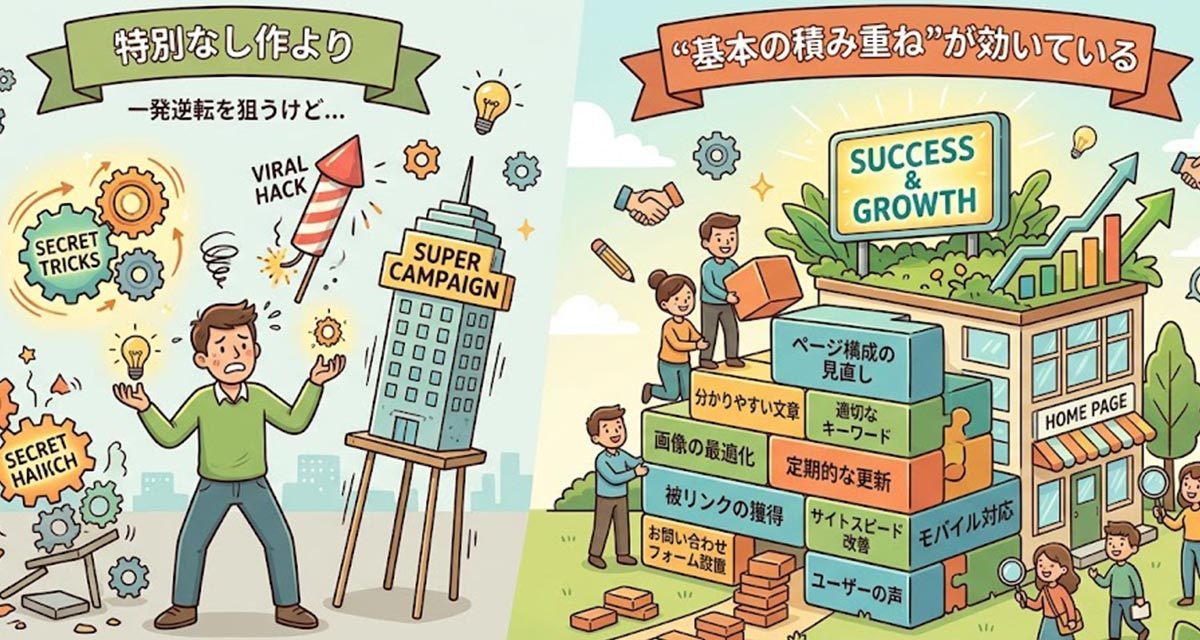 問い合わせが来ないホームページ改善術
