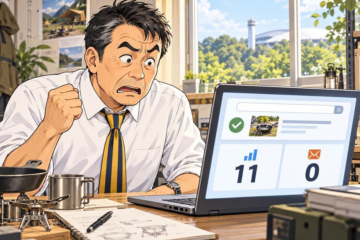 AIには表示された！でも、昨日ホームページを見た人は11人だった