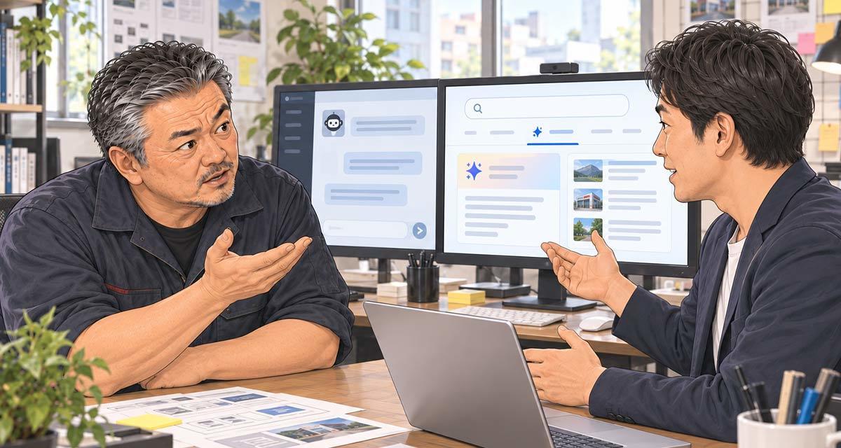 GoogleのAIモードは、何を見ておすすめの会社を選んでいの？