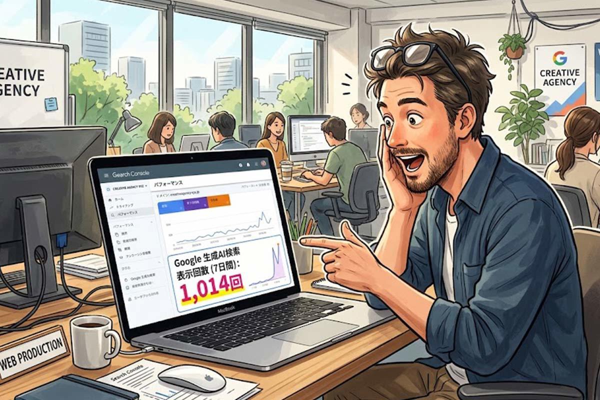 Googleの生成AI検索で、ウチの会社が7日間に1,014回も表示されていた！