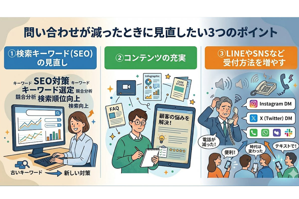 最近、Webを見たっていう電話が減ってきた気がする…これって普通？