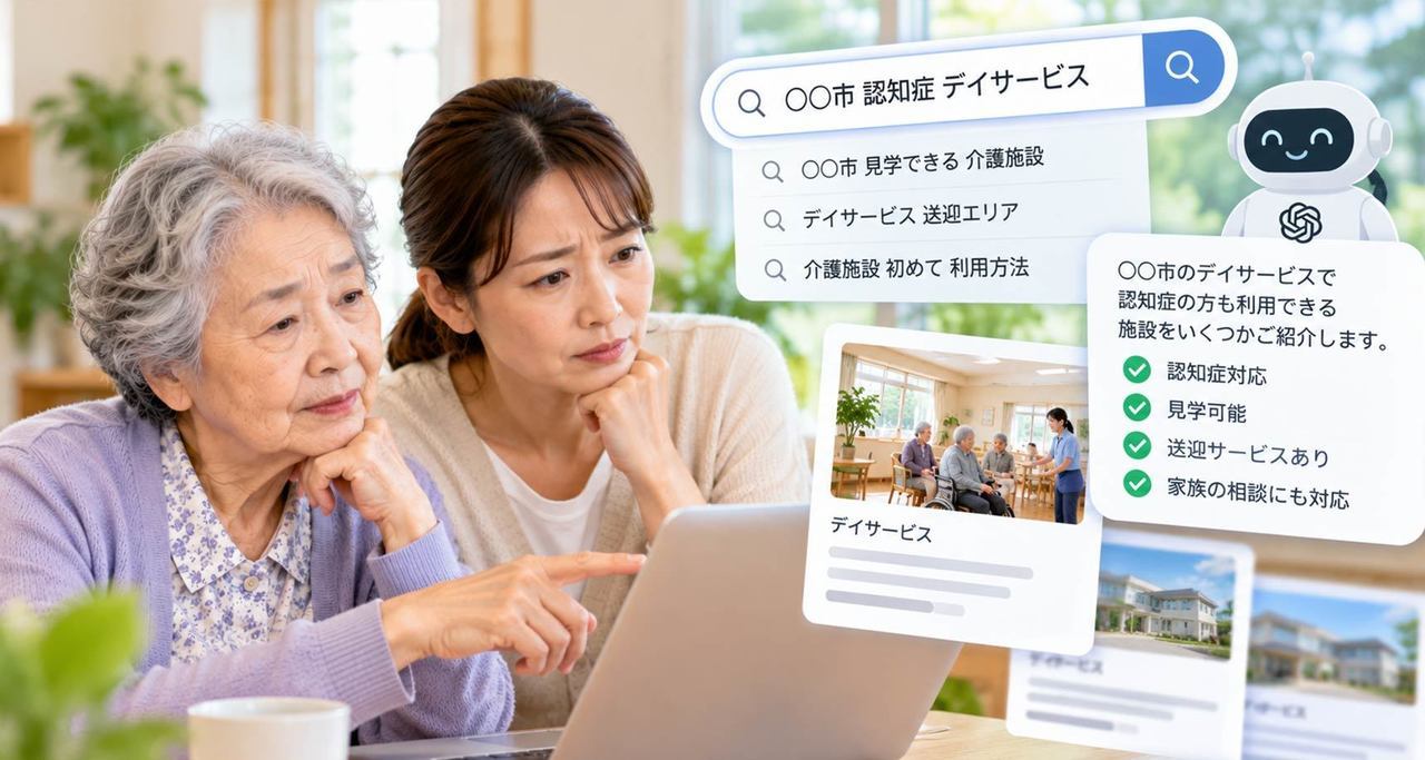 サービス内容は書いてある。でも、利用する人の不安に答えていない！（介護事業所の例）