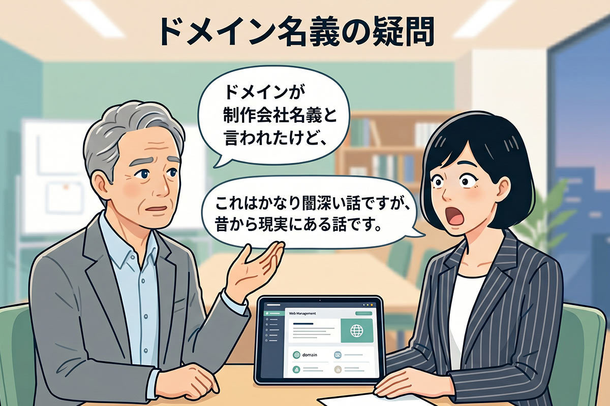 ホームページ移管時に発覚するドメイン名義問題とは？