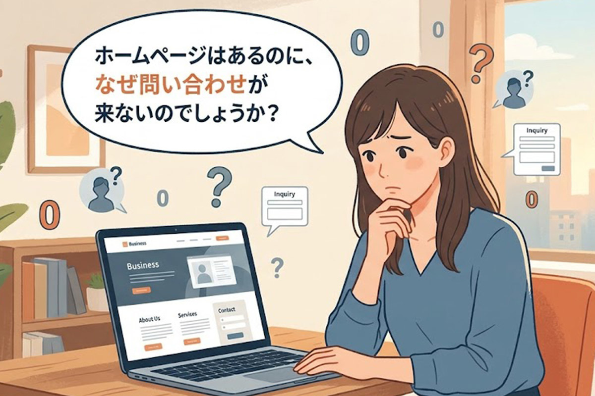 問い合わせが来ないホームページ改善術