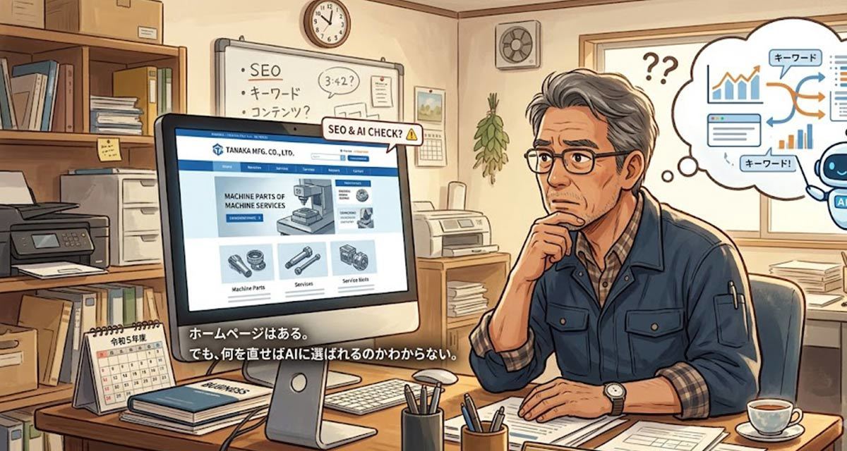 SEO対策だけでは選ばれない？AI時代のホームページ戦略