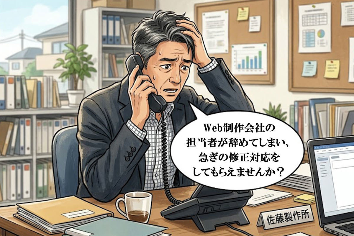 Web制作会社の担当者離職で更新できない時の対処法