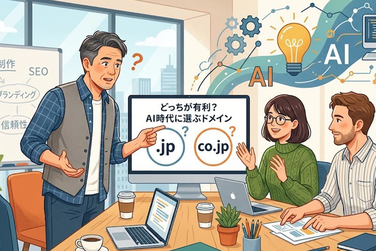 AI時代に"co.jp"と".jp"ドメインでは違いはあるのか？