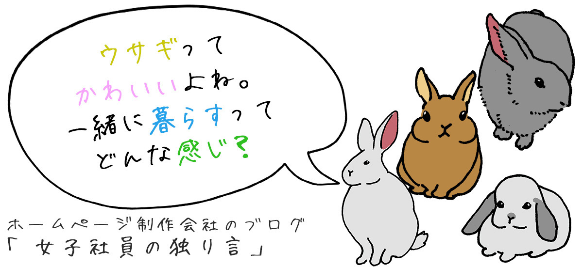 ウサギってかわいいよね。一緒に暮らすってどんな感じ？