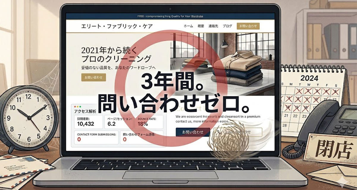 ホームページ反響ゼロの原因と改善策