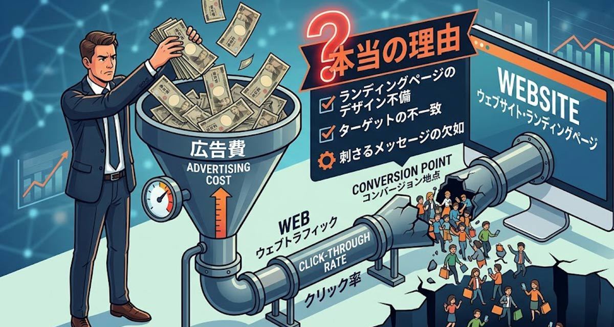 月額数千円のWeb制作の闇！広告費をドブに捨てる罠と解決策