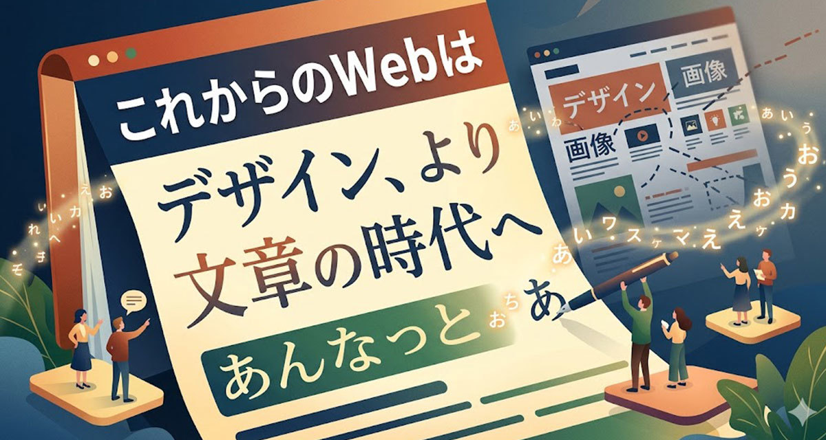 Webサイトの文字なんて、誰も読まないですよね？