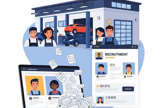 自動車整備工場が採用ページ制作で応募が増えた事例