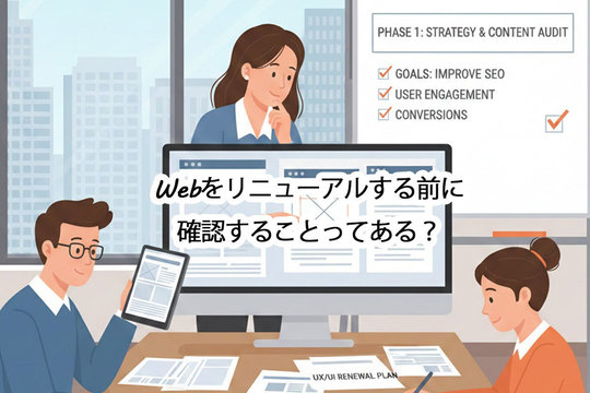 Webをリニューアルする前に確認することってある？