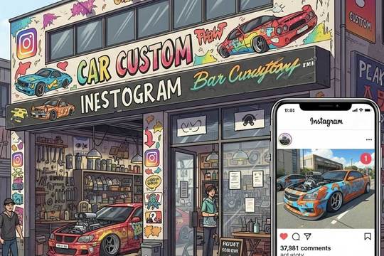 インスタは人気なのに来店が少ない！カスタムショップの集客