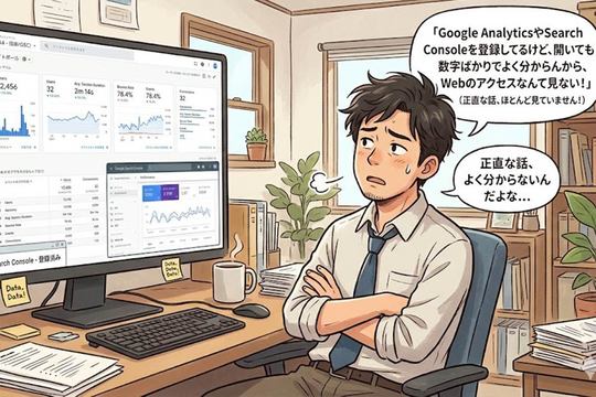 正直な話、Webのアクセス状況なんてほとんど見ていません！